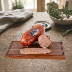 Arrollado huaso chileno con ají­ picante cerdo artesanal 1kg Omeñaca